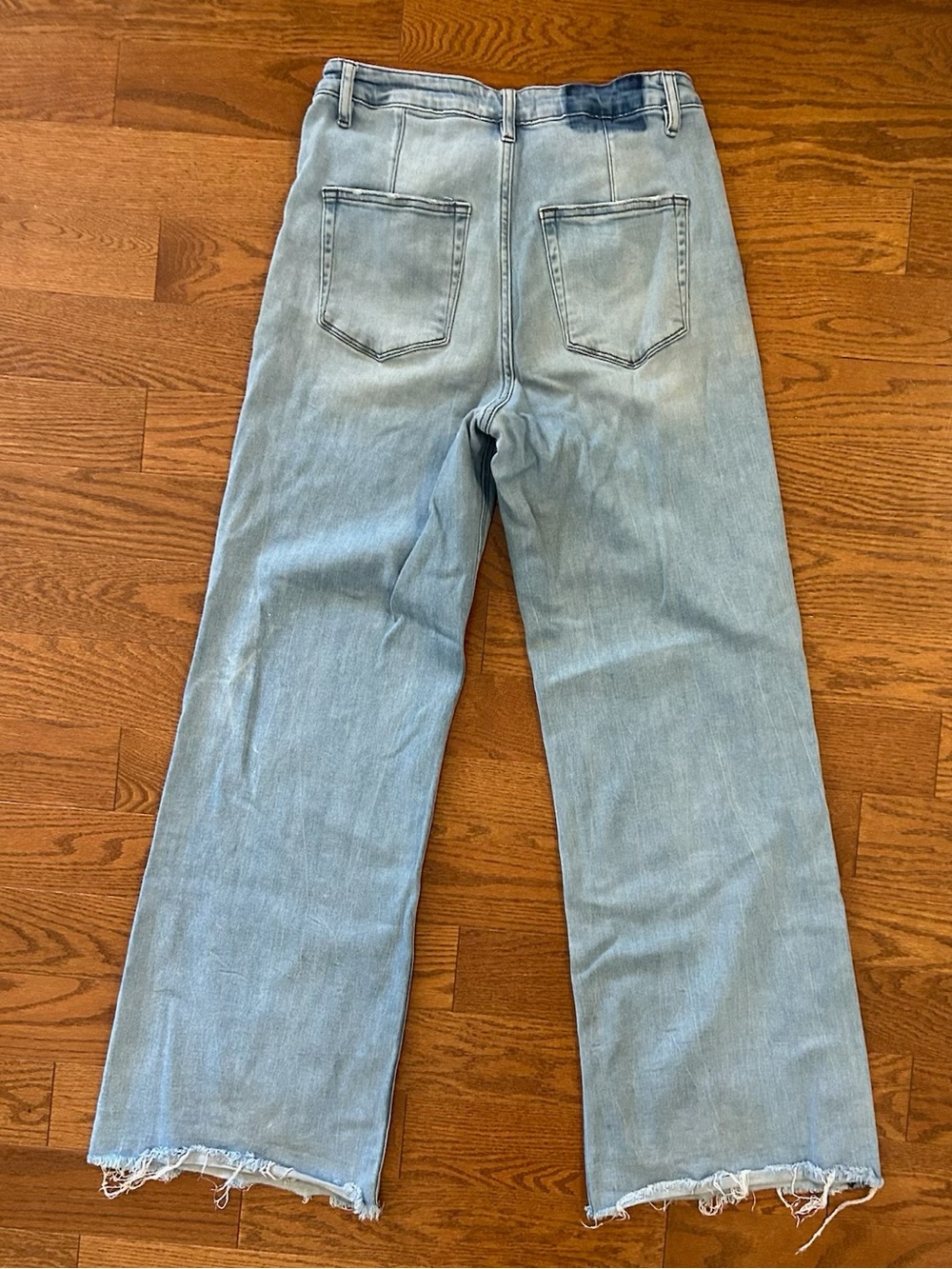 VERVET By Flying Monkey Super High Rise Raw Hem Wide Leg Jeans V2680N Work Song - Picture 3 of 10